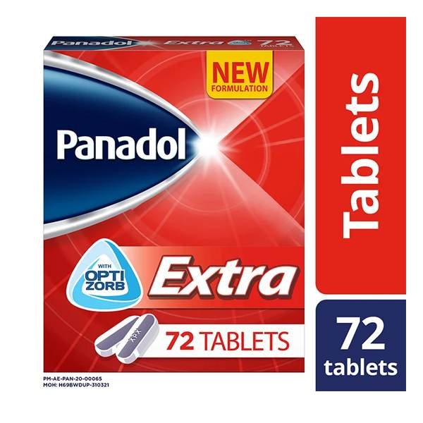 Panadol Extra with Optizorb, 72 Tablets