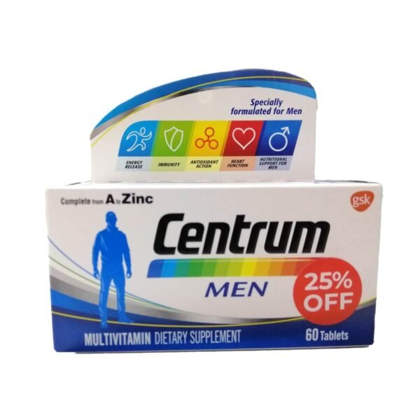 Centrum Multivitamin Tablets For Men, Promo Pack of 60's