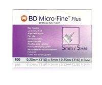 BD Micro-Fine Plus Insulin Pen Needles 31G x 5 mm 100's