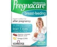 Vitabiotics Pregnacare Breast-Feeding All-In-One Postnatal Supplement, Dual Pack of Postnatal Vitamin & Mineral Tablets 56's + Omega-3 Capsules 28's