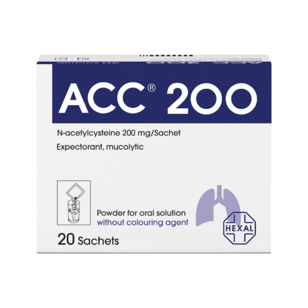 ACC 200mg N- Sachets, Pack of 20's