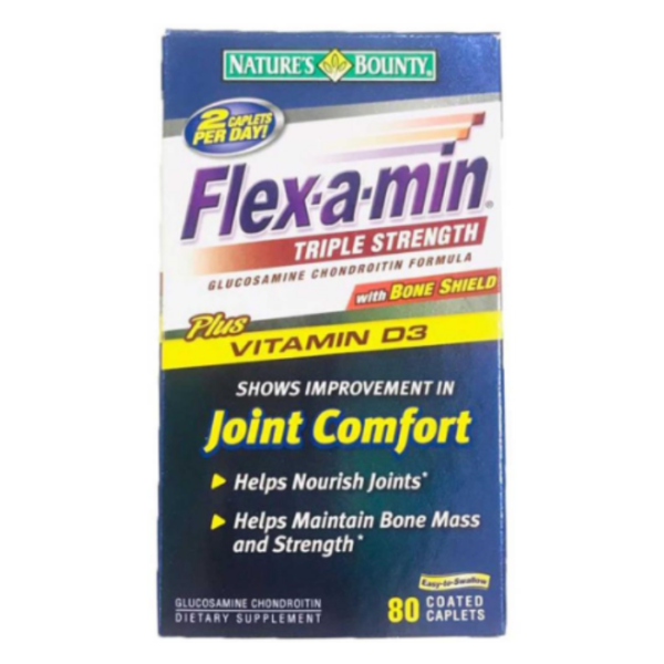 Nature's Bounty Flex-a-Min Triple Strength Caplets 80's