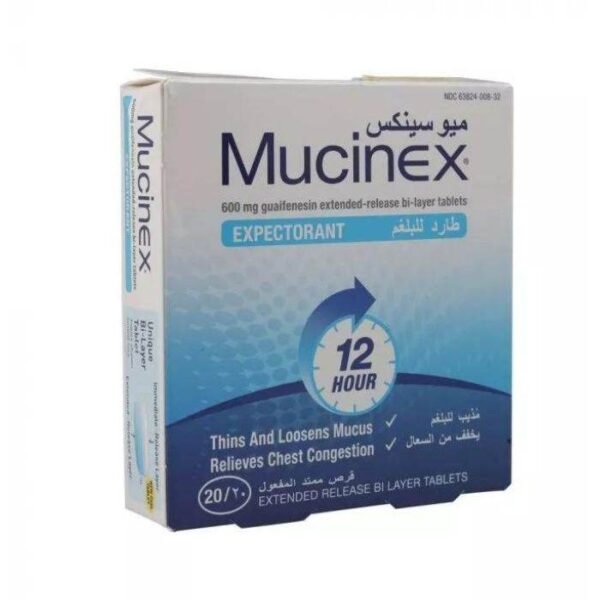 Mucinex Expectorant Extended-Release Bi-Layer Tablets 20's
