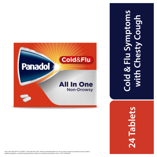 Panadol Cold & Flu All In One- For cold & Flu -24 tablets