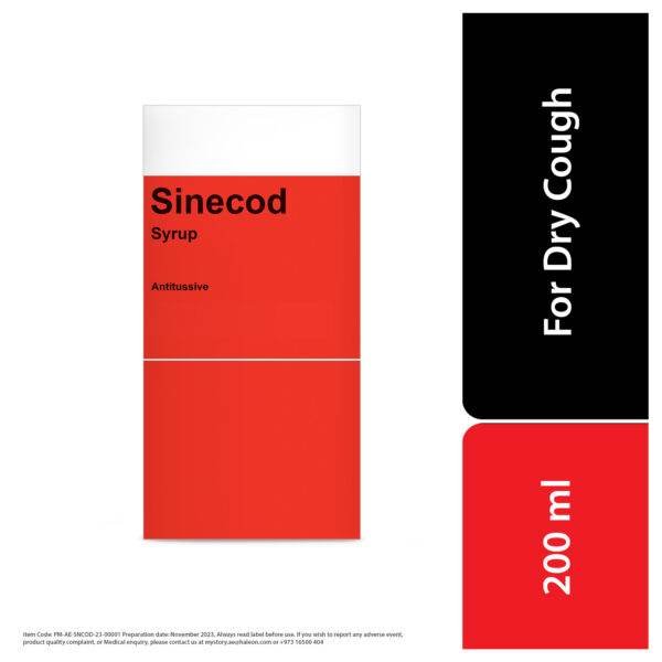 Sinecod Syrup- For Dry Cough 200ml