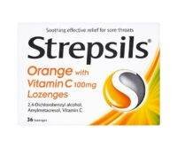 Strepsils Orange &Vitamin C Lozenges 36s