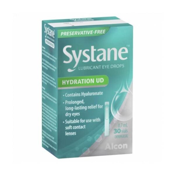 Systane Hydration UD Lubricant Eye Drops 0.7ml Vials 30's