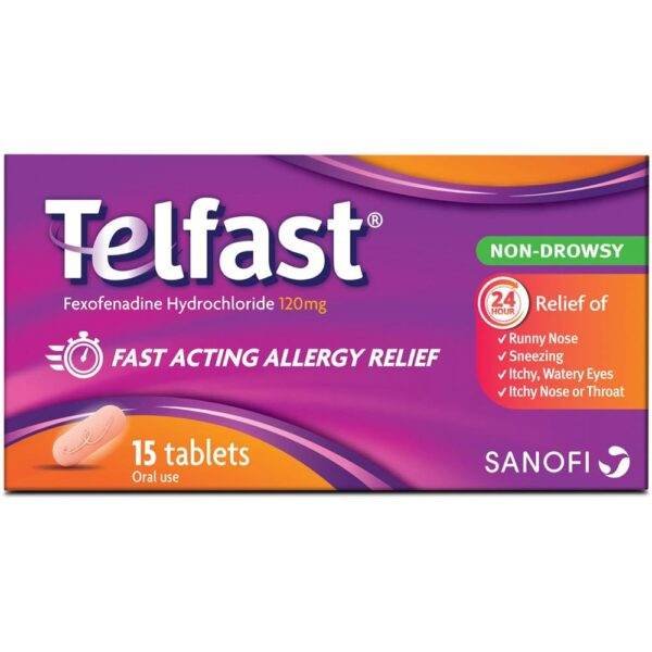 Telfast 120mg Tablets 15's