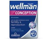 Vitabiotics Wellman Conception Supplement Tablets For Men's Fertility Support, Pack of 30's