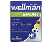Vitabiotics Wellman Sport Men's Multivitamin Supplement Tablets For Health & Vitality, Pack of 30's