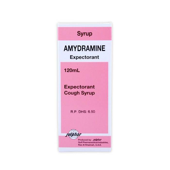 Amydramine Expectorant Syrup 120ml Bottle