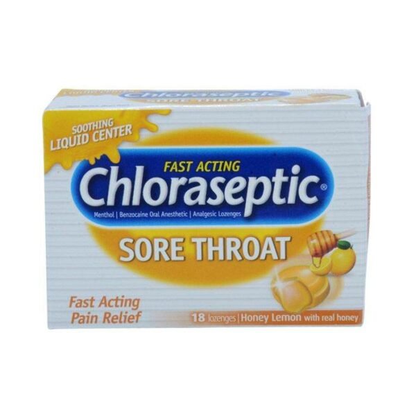 Chloraseptic Warming Honey & Lemon Lozenges 18's