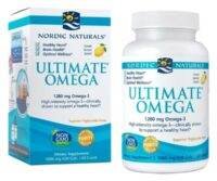 Nordic Naturals Ultimate Omega 3 1280mg Per Serving Fish Oil Supplement Softgels, Pack of 60's