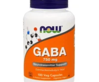 Now GABA Supplement 750 mg Capsules For Neurotransmitter Support, Pack of 100's