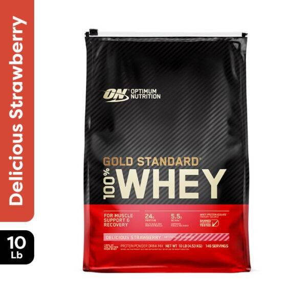 Optimum Nutrition 100% Gold Standard Whey Strawberry 10 lb
