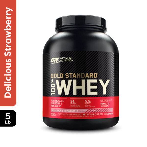 Optimum Nutrition 100% Gold Standard Whey Strawberry 5 lb