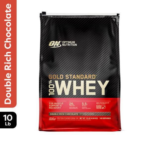 Optimum Nutrition Gold Standard 100% Whey Protein Double Rich Chocolate 10lb