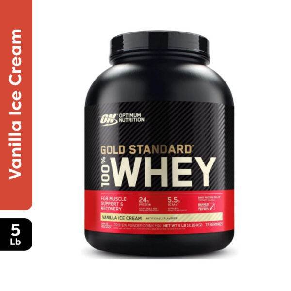 ON 100%WHEY VAN ICE CREAM 5LB