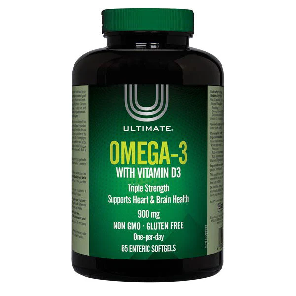 Ultimate Omega-3 900Mg + Vitamin D3 Cap 65S