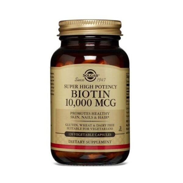 Solgar Biotin 10000mcg 120's Vegetable capsules