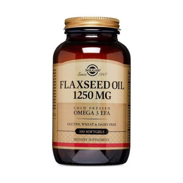 Solgar Flaxseed Oil Softgels 1250 Mg 100's