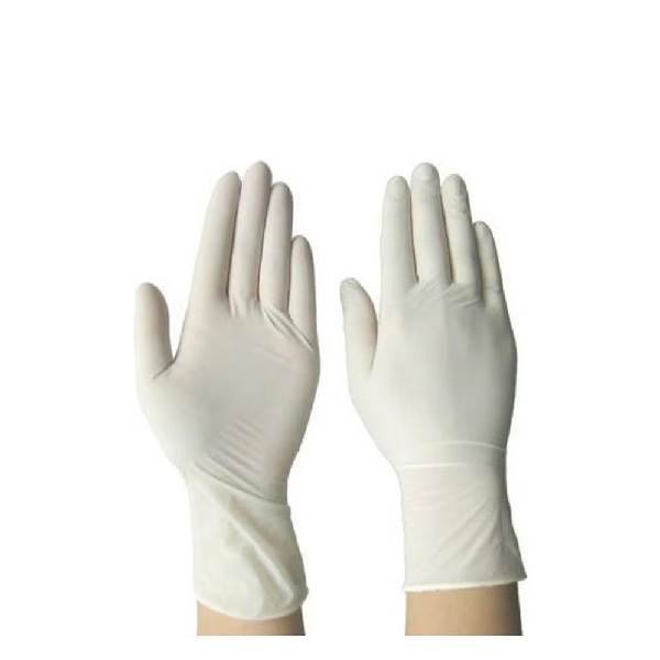 High Quality Disposable Latex Hand Gloves | 100 PCs In 1 Box White