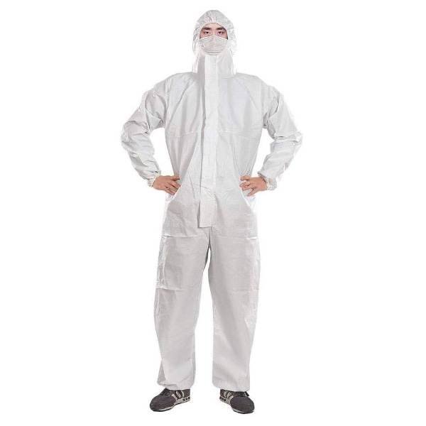 Disposable Protective Coverall- White