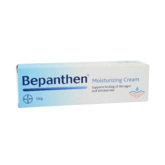 Bepanthen Moisturizing Cream to Support Healing of Damaged, Irritated and Dry Skin 100g